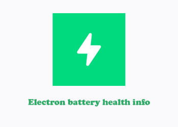 Electron battery health info