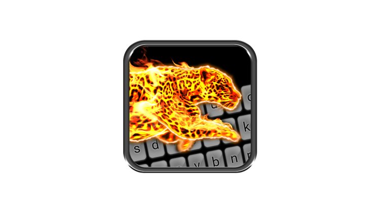 Cheetah Fire Keyboard Theme