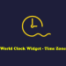 World Clock Widget – Time Zone