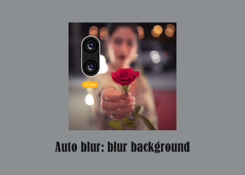 Auto blur: blur background