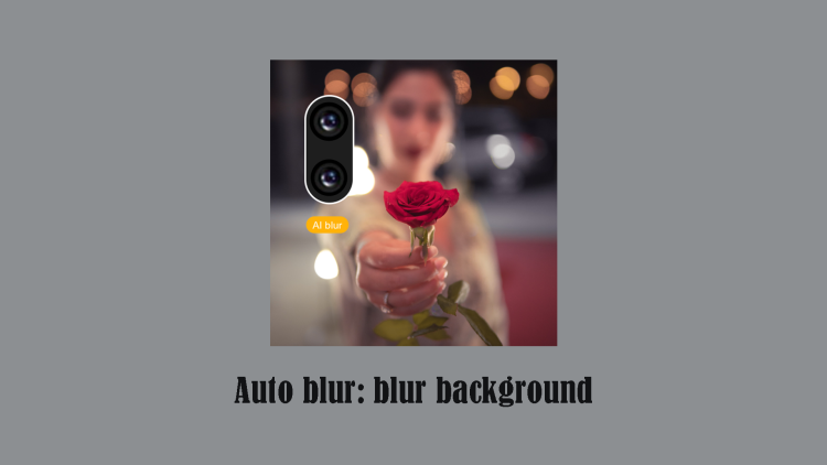 Auto blur: blur background