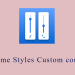 Volume Styles Custom control