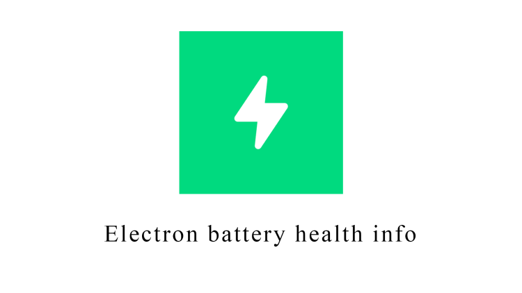 Electron battery health info