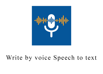 Write by voice Speech to text