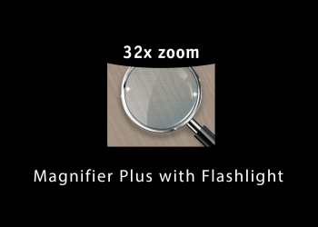 Magnifier Plus with Flashlight
